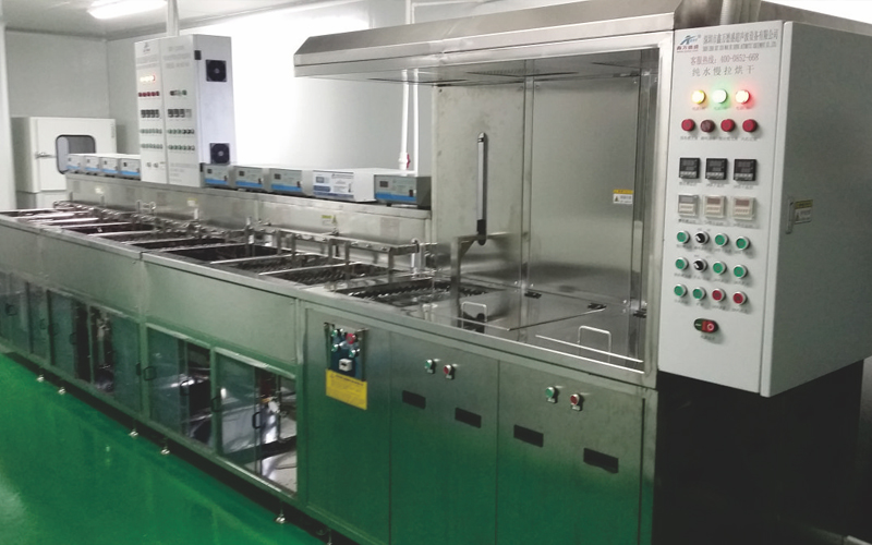 XWDS-121-80BPM-TP Glass Ultrasonic Cleaning Machine (Pure Water Slow Pull Drying Type)